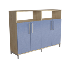 Шкаф-стеллаж закрытый "Умник" (две секции) - «globural.ru» - Апрелевка