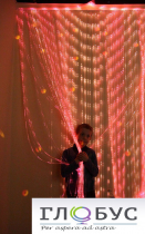 Мерцающий занавес в комплекте с источником света (ширина: 160 см количество нитей: 80 штук) - «globural.ru» - Апрелевка