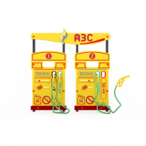 Учебно-игровой макет "Заправка АЗС" стационарный - «globural.ru» - Апрелевка