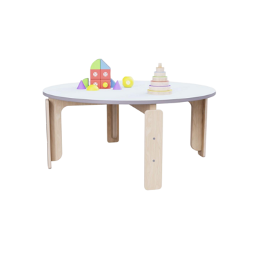 Круглый растущий стол из коллекции «НЕГА» р.гр. 2-3 (цвет голубой) - «globural.ru» - Апрелевка