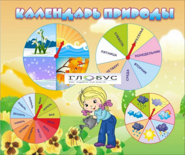 Стенд "Календарь природы" (вариант 1) - «globural.ru» - Апрелевка