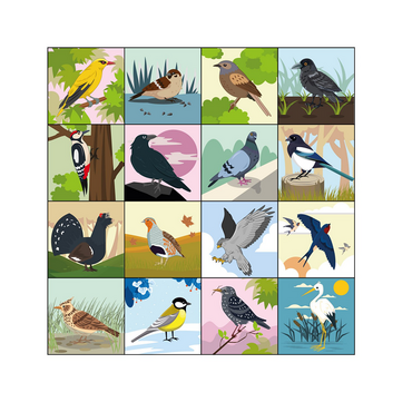 Коврик для логобота Пчелка "Птицы" - «globural.ru» - Апрелевка