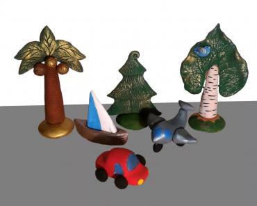 Набор стилизованных глиняных фигурок для песочной терапии - «globural.ru» - Апрелевка